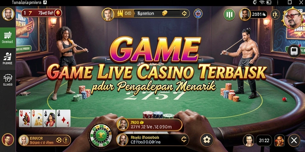 Tampilan gameplay Live Casino yang mendebarkan di 2757.