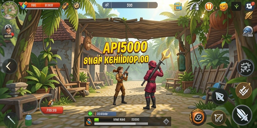 Screenshot gameplay API5000 menunjukkan momen seru dalam simulasi kehidupan.