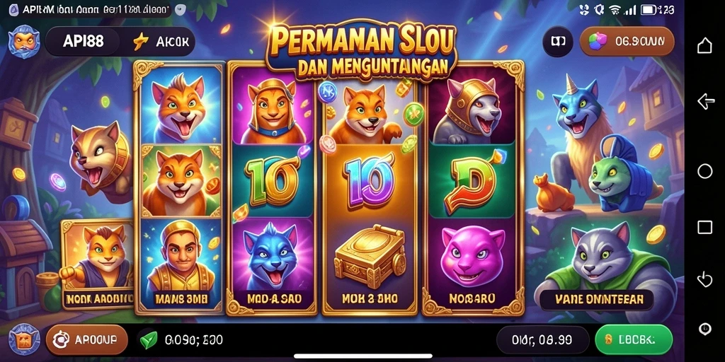 Tampilan gameplay Slot yang menarik dan penuh warna.