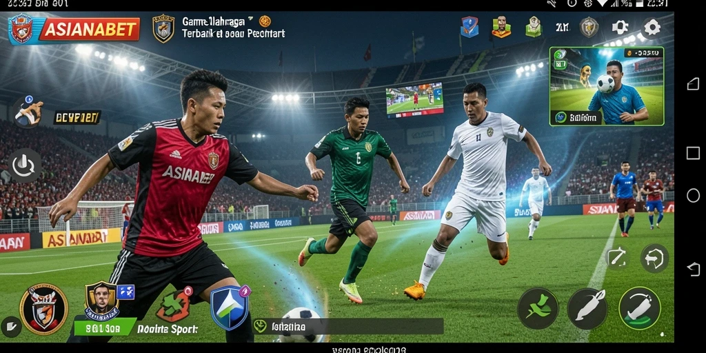 Screenshot gameplay ASIANABET yang menunjukkan aksi olahraga mendebarkan.