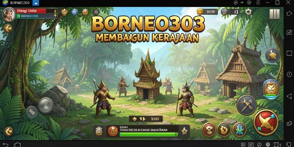 Visual gameplay seru di BORNEO303 dengan strategi epic.
