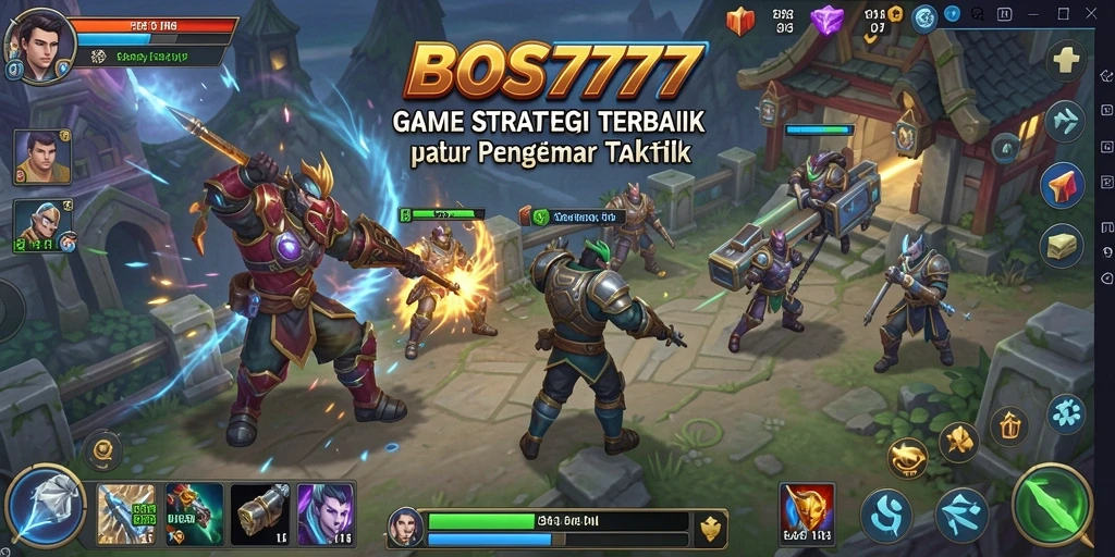 Tangkapan layar gameplay BOS777 yang menampilkan strategi dalam pertempuran.