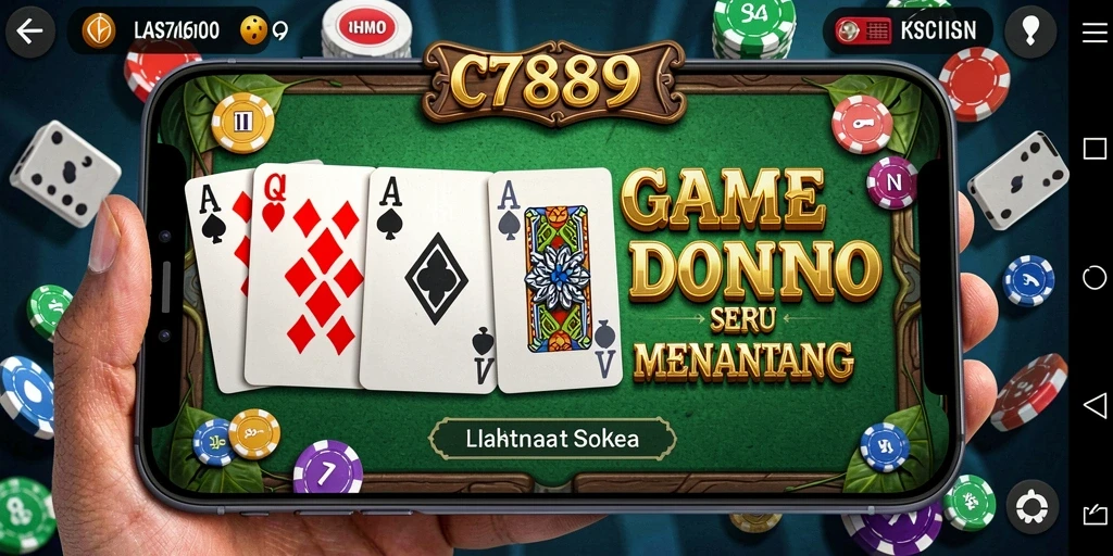 Tampilan gameplay seru dari C789 menunjukkan interaksi antar pemain Domino.