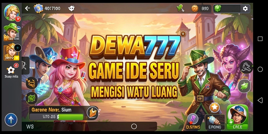 Tangkapan layar utama DEWA777 menampilkan gameplay Idle yang menarik dan menghibur.