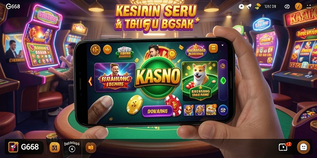 Screenshot G668 menampilkan gameplay kasino yang seru dan menarik.