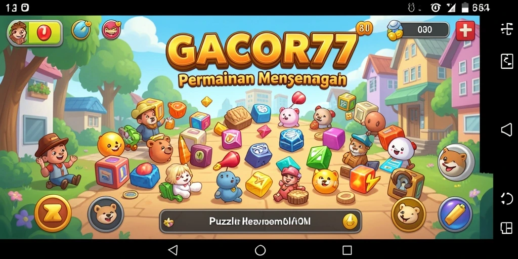 Screenshot utama GACOR77 menampilkan gameplay Puzzle yang menarik.