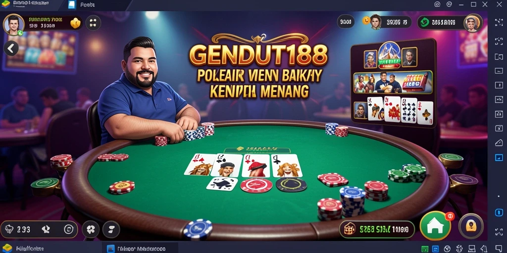 Screenshot GENDUT188 menunjukkan gameplay poker yang seru dan interaktif.