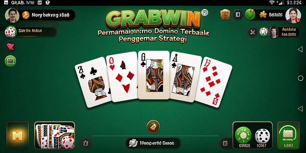 Tangkapan layar gameplay seru dari GRABWIN saat bermain Domino.