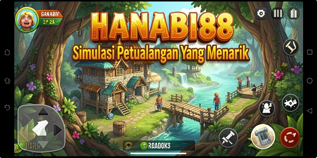 Screenshot gameplay <strong>HANABI88</strong> menampilkan petualangan dalam simulasi kehidupan.