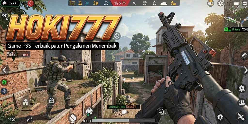 Gameplay HOKI777 dengan aksi menembak yang intens.