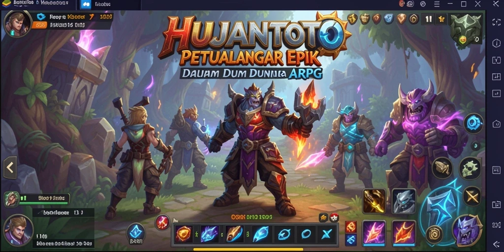 Tampilan menarik dari gameplay ARPG di HUJANTOTO.