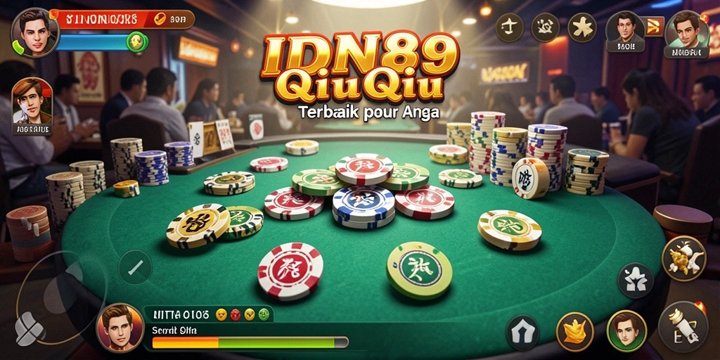 Screenshot gameplay IDN89 menampilkan keseruan bermain QiuQiu.