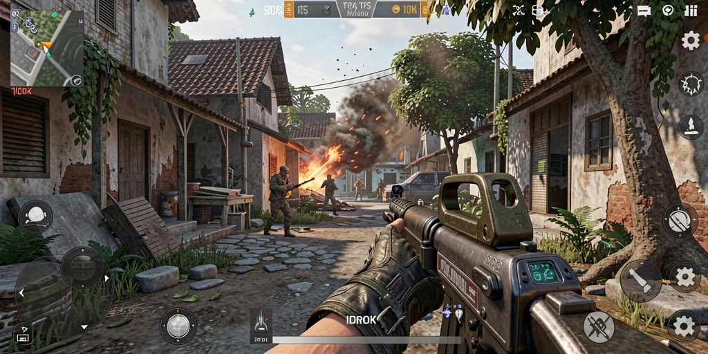Tampilan gameplay seru dan mendebarkan di IDROK.