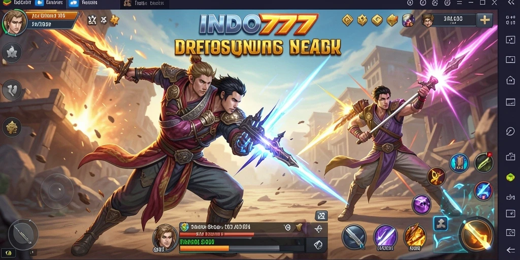 Tangkapan layar aksi pertarungan dalam INDO777 dengan grafis memukau.