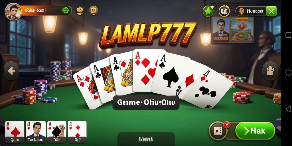 Screenshot gameplay LAMPU777 yang menarik dalam aksi QiuQiu.