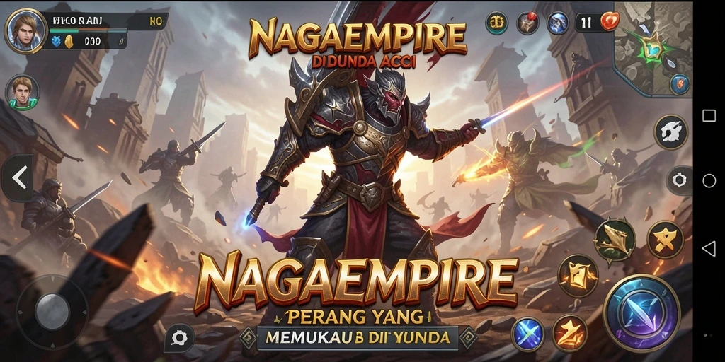 Tangkapan layar NAGAEMPIRE menampilkan aksi seru dan mendebarkan.