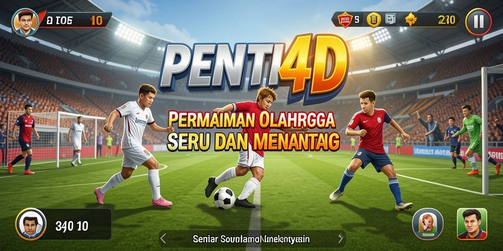 Tampilan gameplay seru dari PENITI4D dalam bermain olahraga.