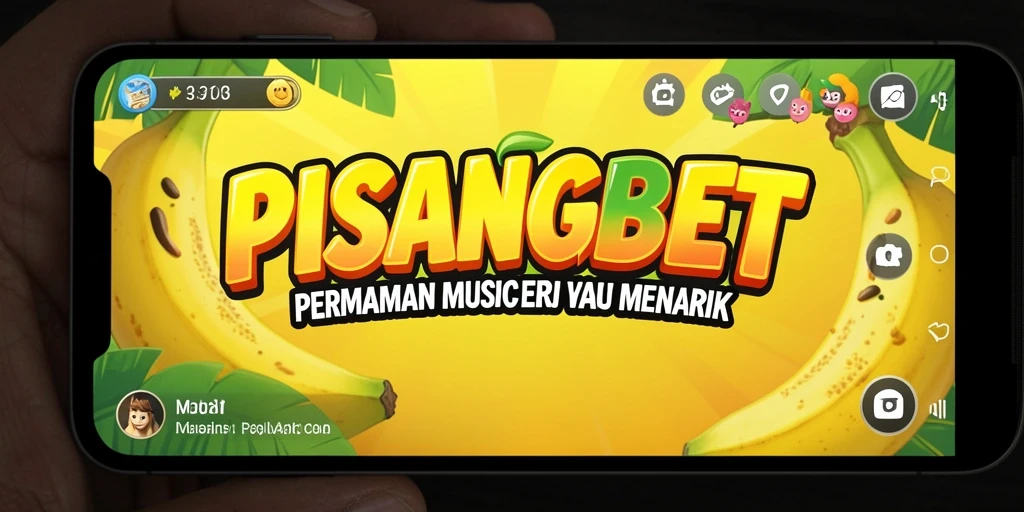 Tampilan utama PISANGBET menampilkan pengalaman bermain musik yang dinamis.