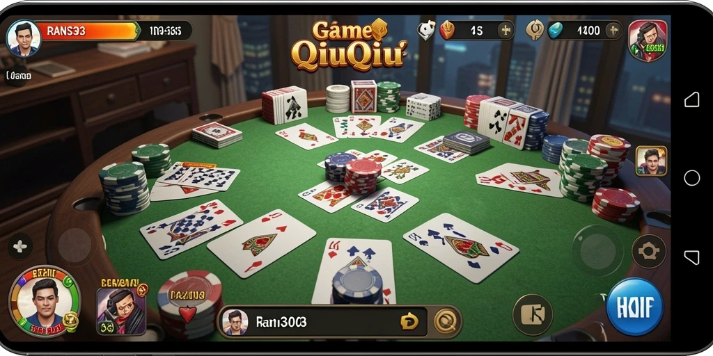 Tampilan menarik dari gameplay RANS303 QiuQiu.