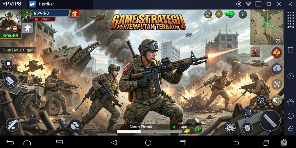 Tampilan gameplay RPVIP8 yang menarik dengan strategi pertempuran yang mendalam.