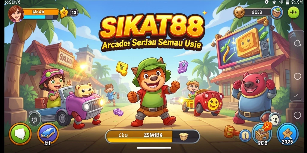 Screenshot dari SIKAT88 menampilkan gameplay Arcade yang seru.