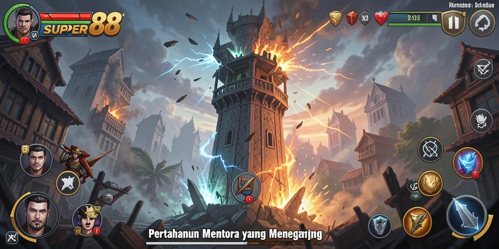 Tampilan gameplay <strong>SUPER88</strong> yang mendebarkan dan menakjubkan.