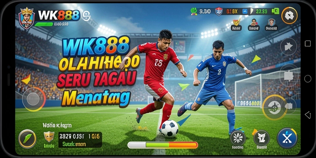 Screenshot utama WK888 menampilkan gameplay olahraga yang dinamis dan kompetitif.